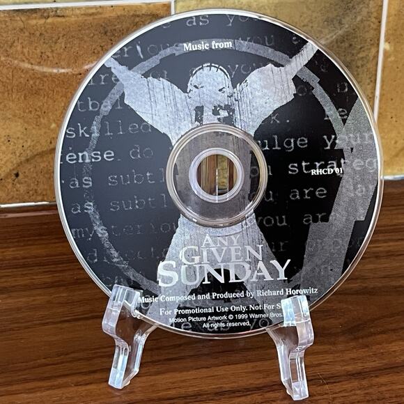 Richard Horowitz Any Given Sunday CD 1999 Warner Bros. Promo - Picture 3 of 9